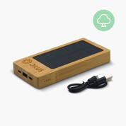 Solar Powerbank aus Bambus Solar Powerbank aus Bambus