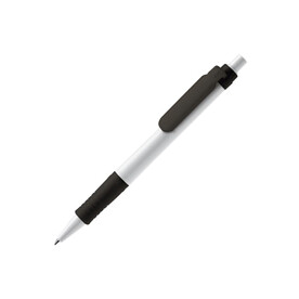 Kugelschreiber Vegetal Pen Hardcolour - Weiss / Schwarz bedrucken, Art.-Nr. LT87541-N0102